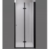 Drzwi prysznicowe łamane hydrosan SH01C Czarna Black 100