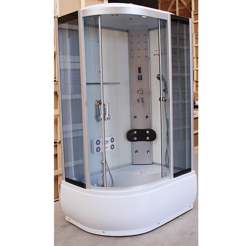 Kabina z hydromasażem  biała WSH7106RWS  sauna Prawa 120x80x cm