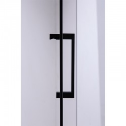 Drzwi prysznicowe uchylne 800x200 SH08D Czarne Black