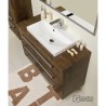 Szafka łazienkowa antyczne drewno 100cm FOKUS z blatem i umywalką liv